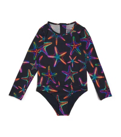 Vilebrequin Kids' Galaxy Starfish Long-sleeve Swimsuit