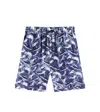 Vilebrequin Shark Print Shorts In Blue