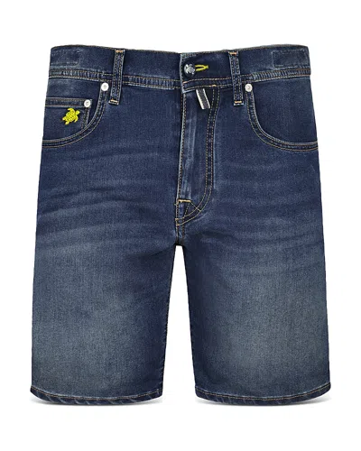 Vilebrequin Slim Fit Denim Bermuda Shorts In Medium Denim