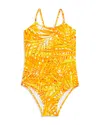 Vilebrequin Gazette Printed Swimsuit In Mango