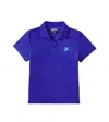 Vilebrequin Towelling Embroidered Polo Shirt In Blue