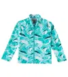 Vilebrequin Ginko Printed Rashguard Top In Blue