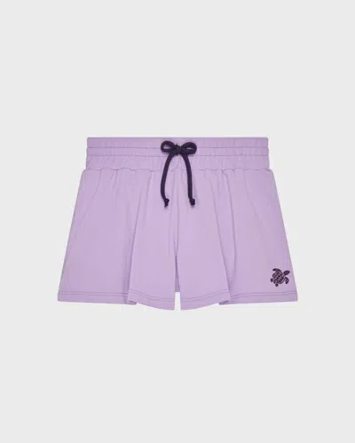 Vilebrequin Kids' Girls Rashguard Swim Trunks Solid In Purple