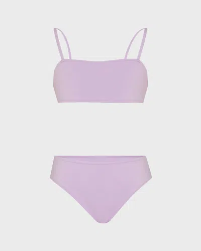 Vilebrequin Kids' Girls Two Pieces Swimsuit Solid In Purple
