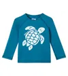 Vilebrequin Glassy Printed Rashguard Top In Blue