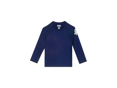 Vilebrequin Glassy Rashguard (toddler/little Kids/big Kids) Kid's Swimwear Blue Marine : 12 Years, Polyamide/ela
