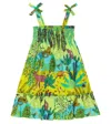 Vilebrequin Little Girl's & Girl's Jungle Rosseau Cotton Voile Dress In Gingembre