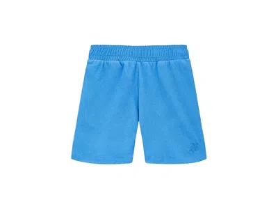 Vilebrequin Kids' Goh Boy's Shorts Ocean : 12 Years 5, Cotton In Blue