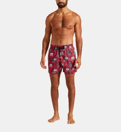 VILEBREQUIN GRAPHIC LOBSTERS STRETCH SWIM SHORTS