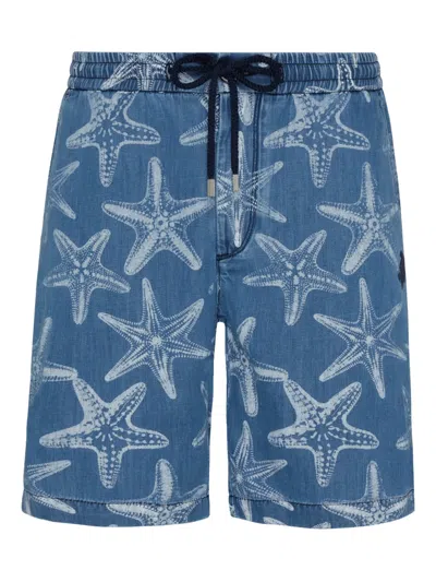 Vilebrequin Graphic-print Bermuda Shorts In Blue