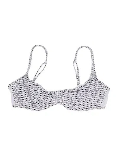 Pre-owned Vilebrequin Graphic Print Bikini W/ Tags In White
