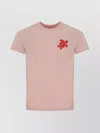 Vilebrequin Graphic Print Crew Neck T-shirt In Pink