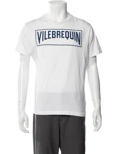 Pre-owned Vilebrequin Graphic Print Crew Neck T-shirt In White