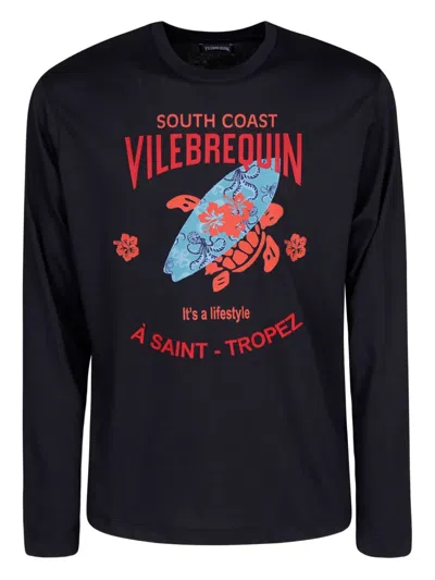 Vilebrequin Graphic-print Long Sleeve T-shirt In Blue
