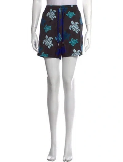 Pre-owned Vilebrequin Graphic Print Mini Shorts In Blue