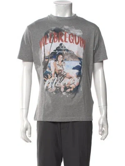 Pre-owned Vilebrequin Graphic Print Short Sleeve Shirt In Grey