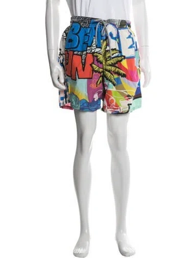 Pre-owned Vilebrequin Graphic Print Shorts In Multicolor