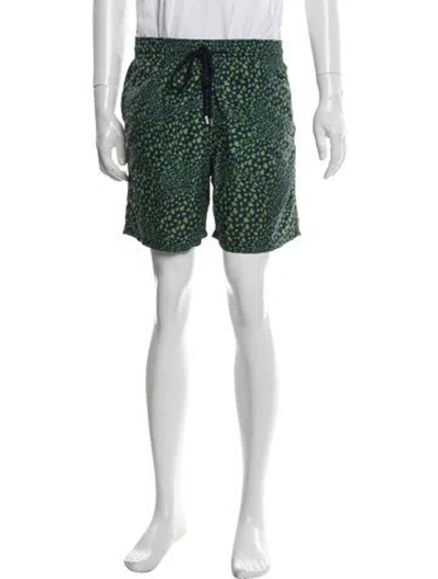 Pre-owned Vilebrequin Graphic Print Swim Trunks In Blue