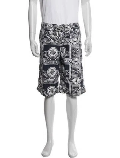 Pre-owned Vilebrequin Graphic Print Swim Trunks In Blue