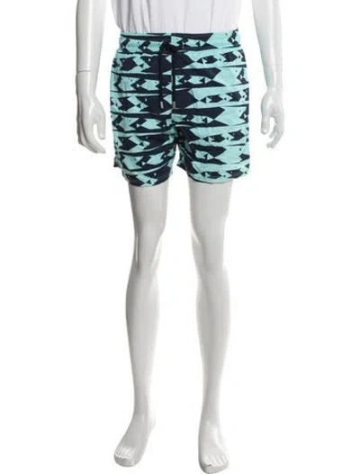 Pre-owned Vilebrequin Graphic Print Swim Trunks In Multicolor