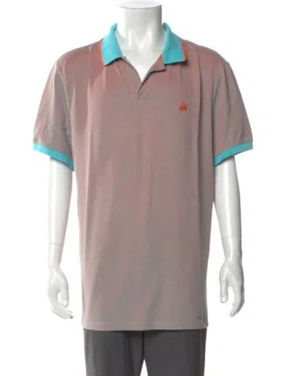 Pre-owned Vilebrequin Graphic Print V-neck Polo Shirt In Multi