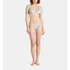 Vilebrequin Happy Flowers Mini Brief Bikini Bottom In Blanc