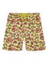 Vilebrequin Elastic Waist Swim Trunks In Green
