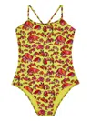 Vilebrequin Hermit Crabs Swimsuit In Yellow
