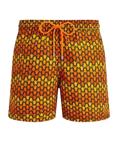 Vilebrequin Herringbones Turtles Swim Shorts In Multi