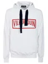 Vilebrequin Cotton Hoodie With Drawstring And Kangaroo Pocket In Bianco