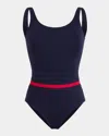 Vilebrequin X Ines De La Fressange Swimsuit In Bleu Marine