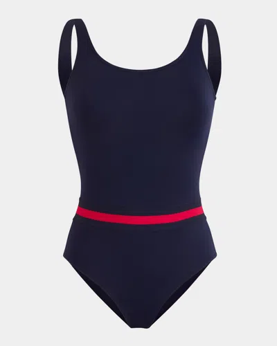 Vilebrequin X Ines De La Fressange Swimsuit In Blue