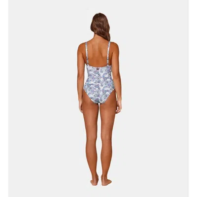 Vilebrequin Isadora Fish One-piece Swimsuit In Blanc