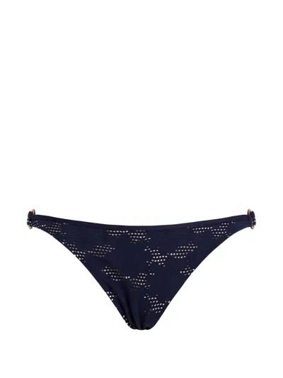 Vilebrequin Jacquard Bikini Bottoms In Blue