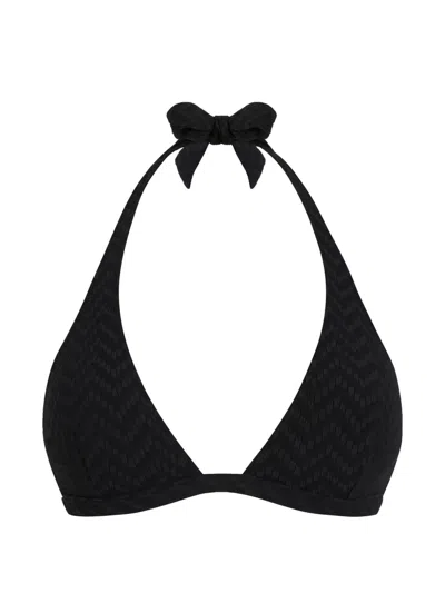Vilebrequin Jacquard Chevron Bikini Top In Blue