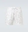 Vilebrequin Turtle Jacquard Moopea Swim Shorts In White