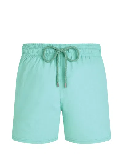 Vilebrequin Jacquard Swim Trunks In Green