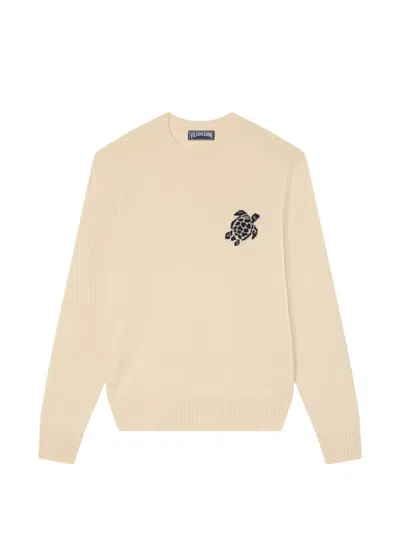 Vilebrequin Jacquard Turtle Sweater In Neutrals