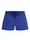 Vilebrequin Jcquard Turtles Swimshorts In Blue