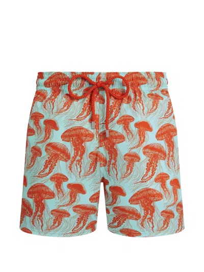 Vilebrequin Badeshorts Mit Quallen-print In Blue