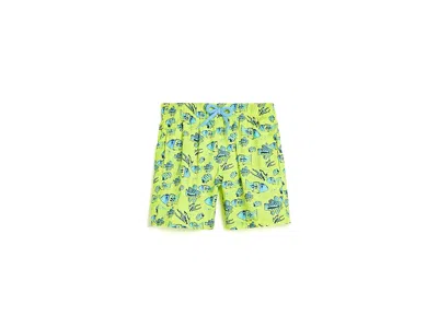 Vilebrequin Jihin Fishies Drawing (toddler/little Kid/big Kid) Boy's Swimwear Fluorescent Yellow: 6 Years (littl In Multi