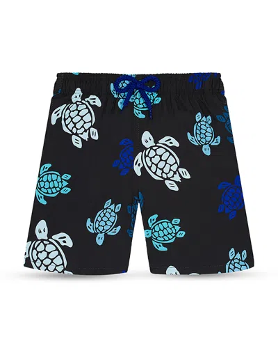 Vilebrequin Jihin Printed 4 Swim Trunks - Little Kid, Big Kid In Black