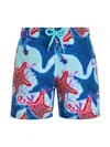Vilebrequin Jim Graphic-print Swim Trunks In Blue