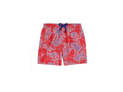 Vilebrequin Jim Hypnoctopus (toddler/little Kid/big Kid) Boy's Swimwear Poppy : 6 Years, Polyamide In Burgundy