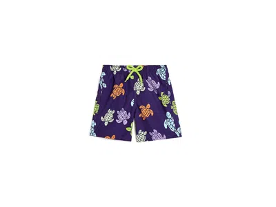 Vilebrequin Jim Multicolored Turtles (toddler/little Kid/big Kid) Boy's Swimwear Midnight Violet: 8 Years (big K