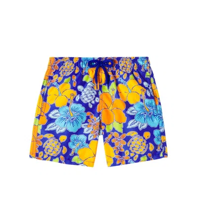 Vilebrequin Kids' Jim Printed Swim Trunks In Multi