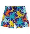 Vilebrequin Jim Printed Swim Trunks In Purple Blue