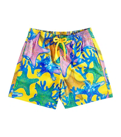 Vilebrequin Kids' Jirise Printed Swim Trunks In Multicoloured