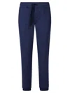 Vilebrequin Drawstring-waist Cotton Track Pants In Blu Marino