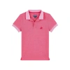 Vilebrequin Kids' Organic Cotton Polo Shirt In Petunia